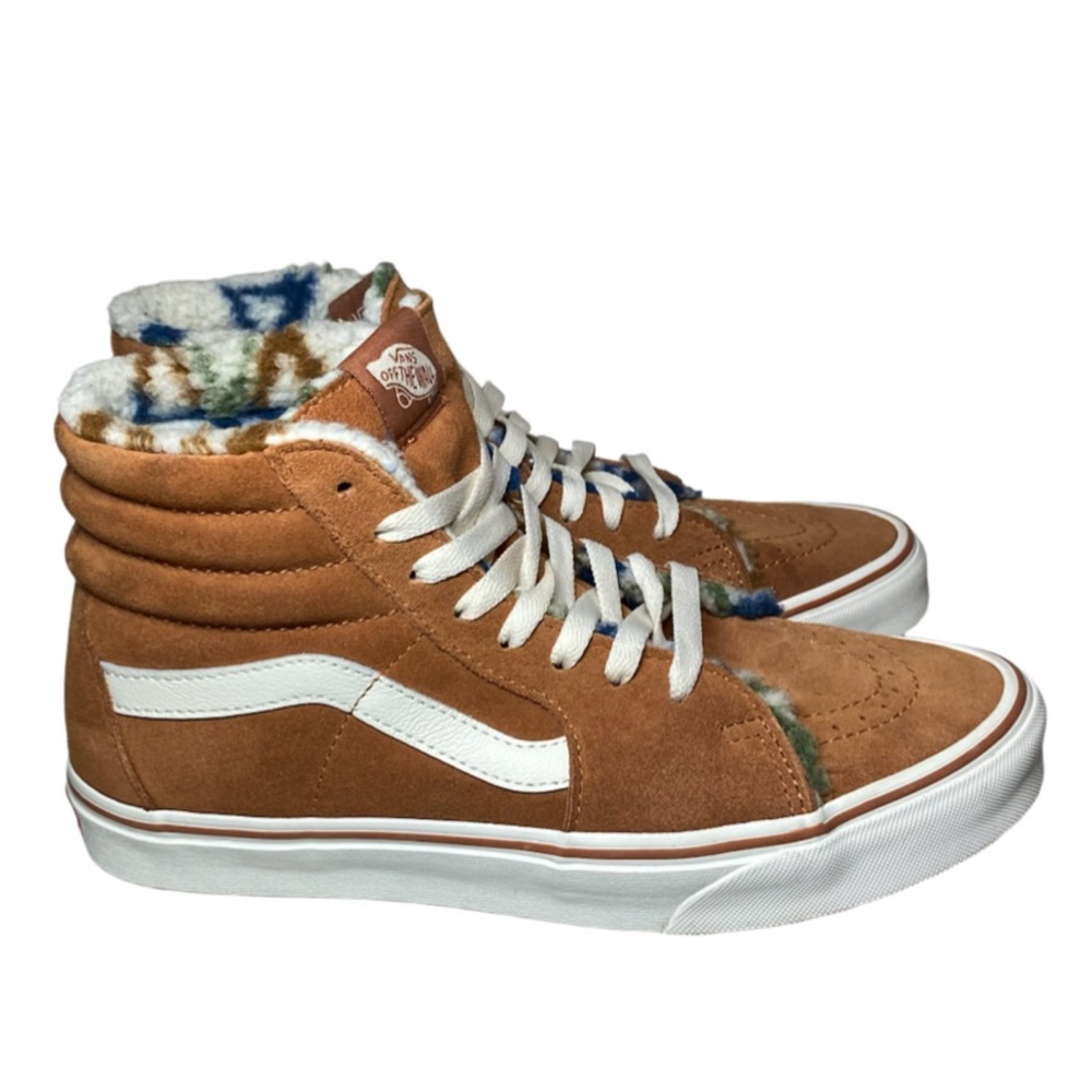 Vans Sk8-Hi Suede Sherpa Sunburn Marshmallow Skate Shoes Women’s 9 / Men’s 7.5